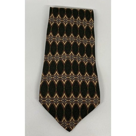 Barbara Blank New York Mens Neck Tie Multicolor Geometric Tie All Silk Handmade - Picture 5 of 10